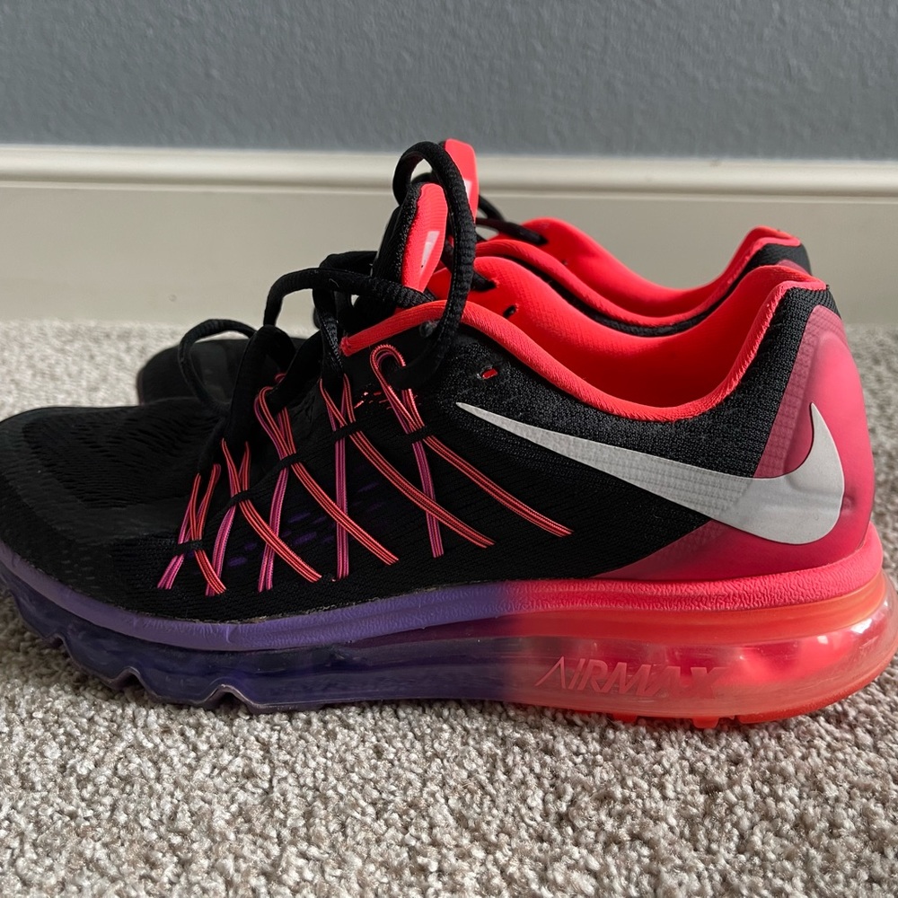 Nike Air Max 2015 Black hyper punch hyper grape / Women’s Sneakers / Size 9.5